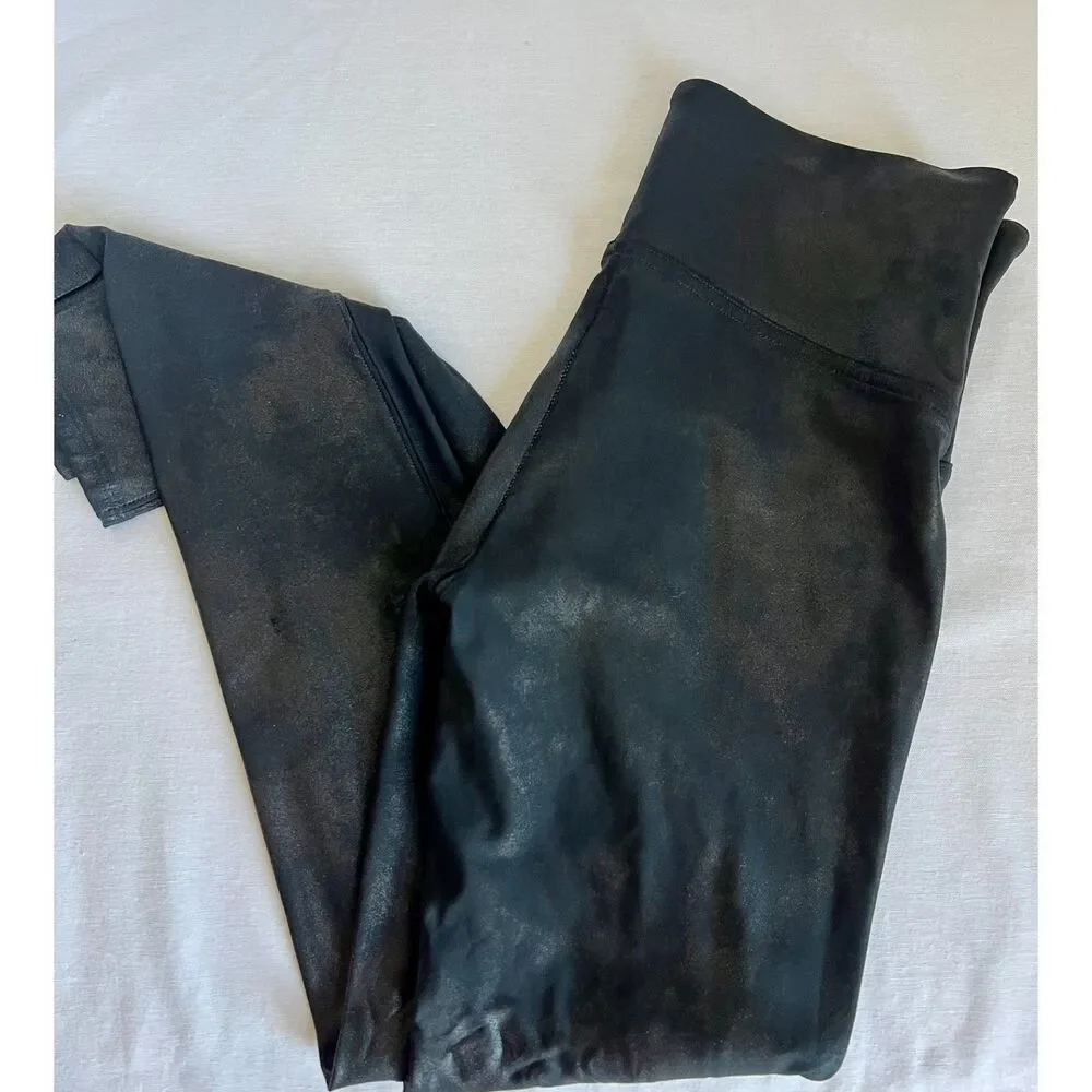 Spanx Faux Leather Leggings โ Women's Medium - Picture 3 of 3